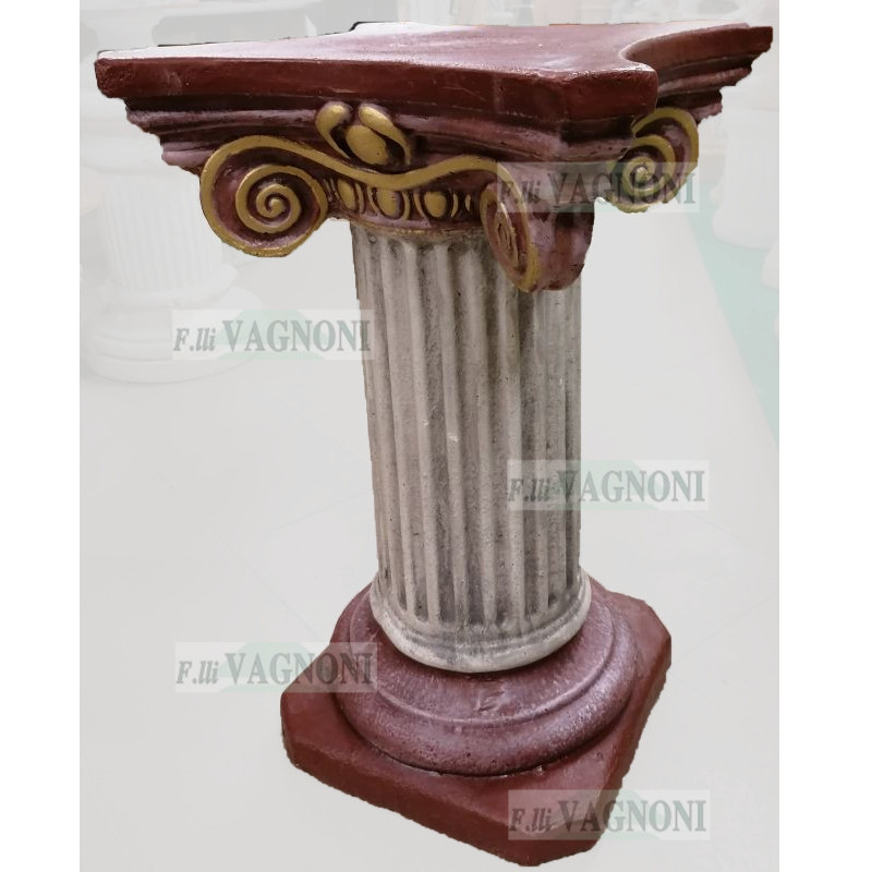 COLONNA CAPITELLO PATRASSO IN CEMENTO DECORATA CM. 75